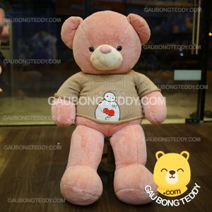 Gấu Teddy áo len Baymax lông mịn Gấu Teddy áo len Baymax lông mịn