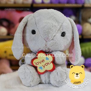 Thỏ bông ôm hoa Love You Thỏ bông ôm hoa Love You